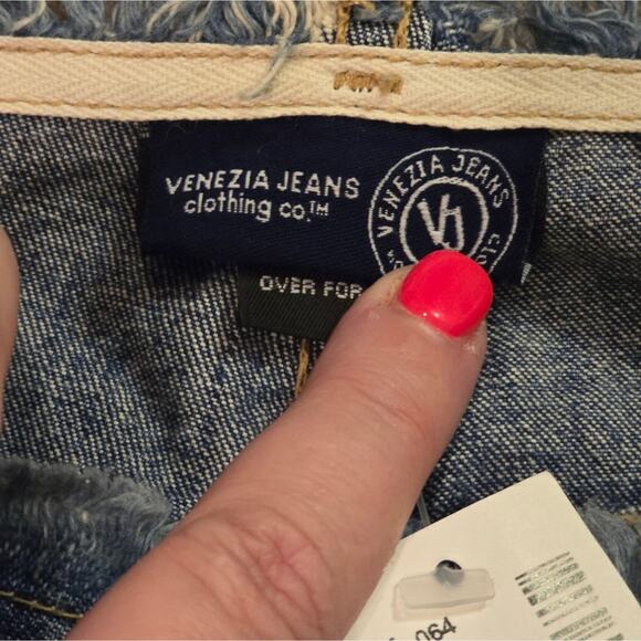 Venezia Raw Hem Cropped Wide Leg Jeans Plus Size 24 New! - Picture 8 of 8